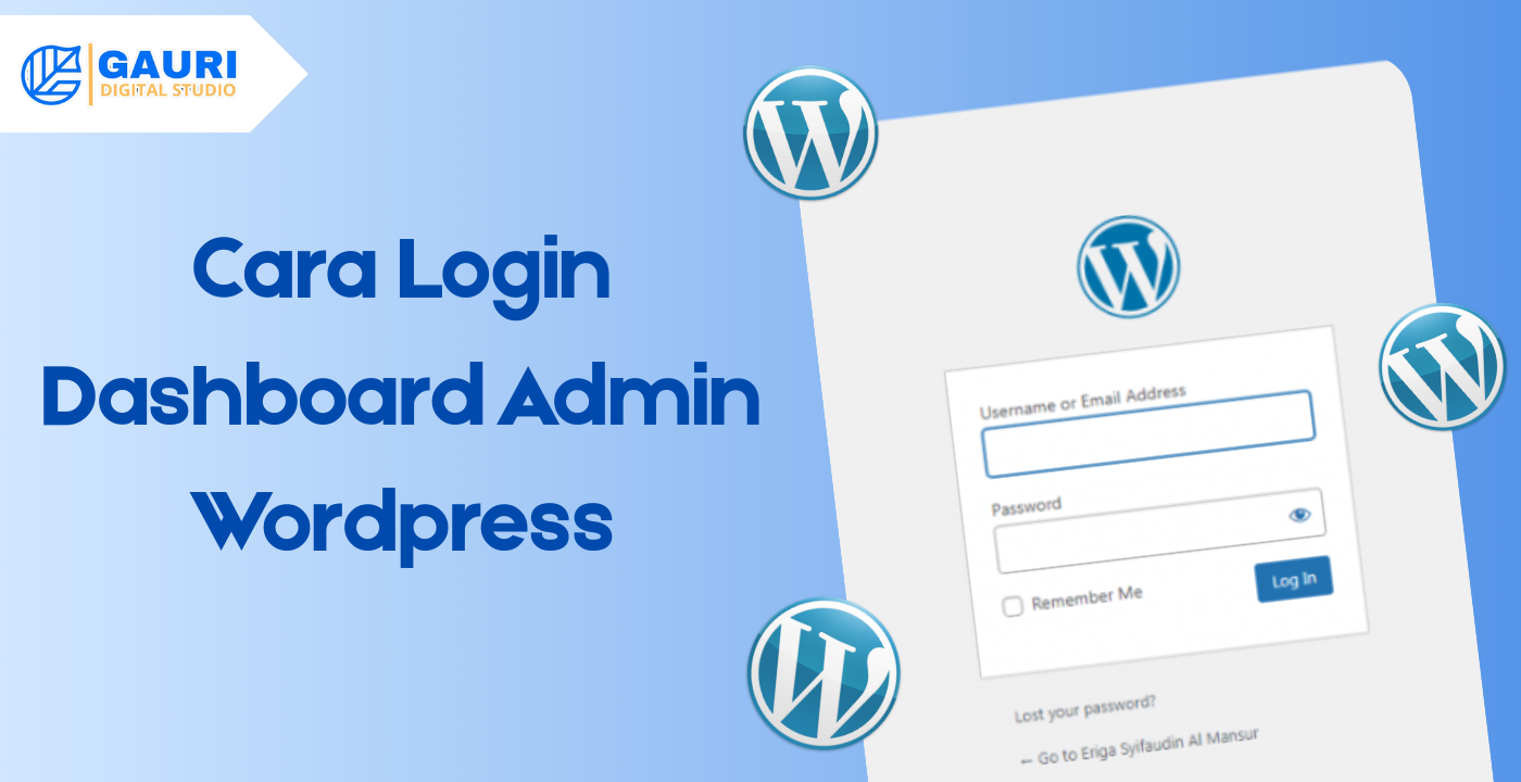 Cara Login Dashboard Admin Wordpress